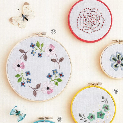 New Embroidery Flower Collection Japanese Pattern Project PDF Etsy