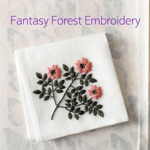Fantasy Forest Flower Embroidery Ebook Japanese Craft, Book New Pattern
