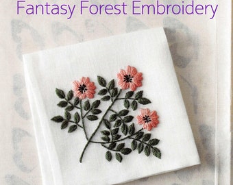 Fantasy Forest Flower Embroidery Ebook Japanese Craft, Book New Pattern