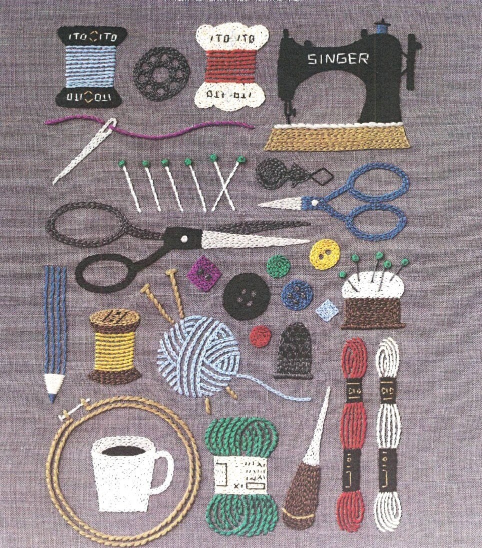 Yumiko Higuchi Craft Tools Sewing Embroidery Pattern PDF Etsy Stitch stitchedmodern notions luxebands