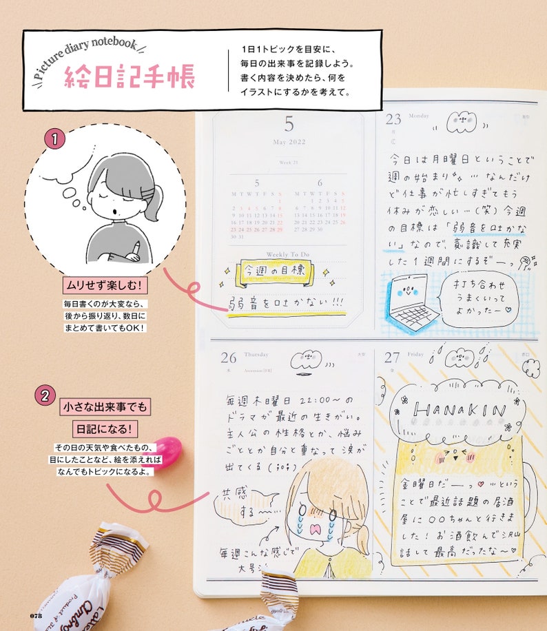 NEW COMBO Four Books Kawaii Cute Illustrations With Ball Point Pens ...