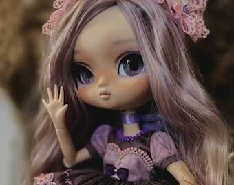 SOLD - on layaway - OOAK "Candied Viola" Full Custom Yeolume Pullip Doll