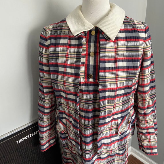 Vintage 1960’s Plaid Collared Dress & Jacket Set - image 2