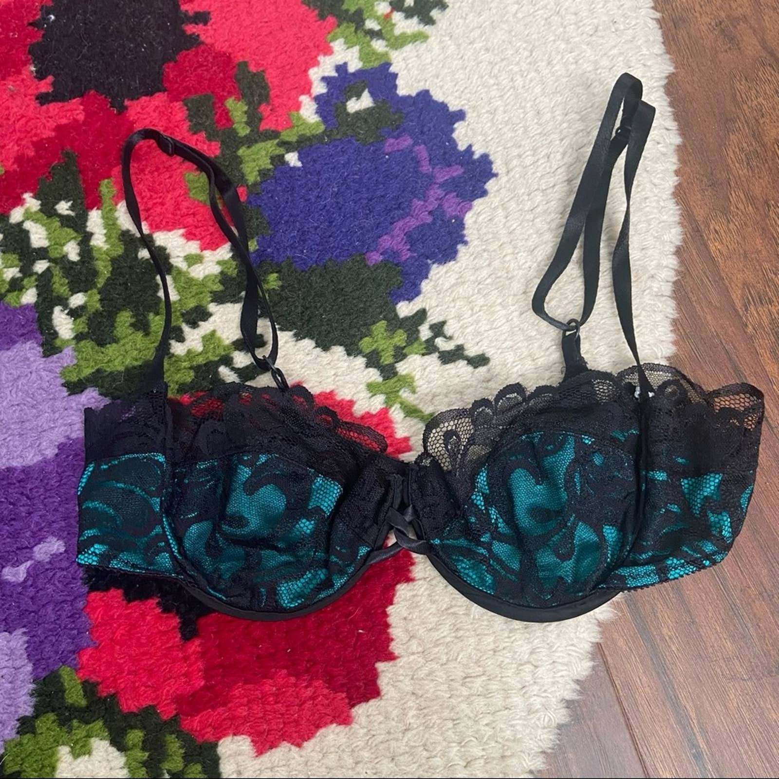 Green Lace Bra 34b 