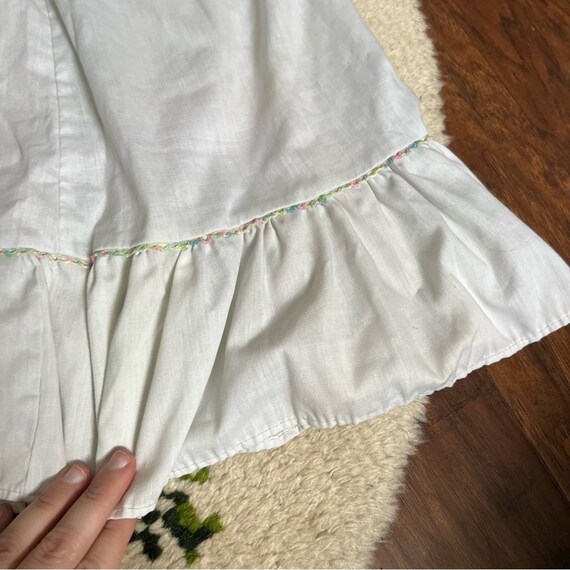 AS Vintage 70s/80s JC Penney White Peasant Skirt … - image 2