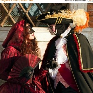 Fine Art Print Wall Decor - Venice Carnival Fantasy &quot;The Duel” Venetian Masquerade Mardi Gras