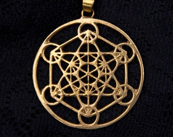 🕉️ Collar Colgante Mandala Flor De Loto - Plata Chapada - 54 Cm - Hecho A Mano UK