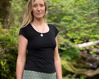 Yoga-T-Shirt aus Bio-Baumwolle: Umweltfreundliches Active