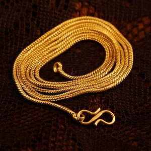 Messing ketting: 27" hartlengte