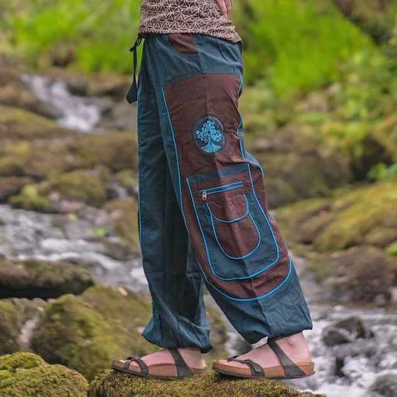 Tree of Life Pants, Funky Wear, Yoga Style, Comfy Harem, Unisex Hippie  Trousers, Baggy Clothing, Psytrance Wear, Hippie Clothes, Women, Men -   Canada