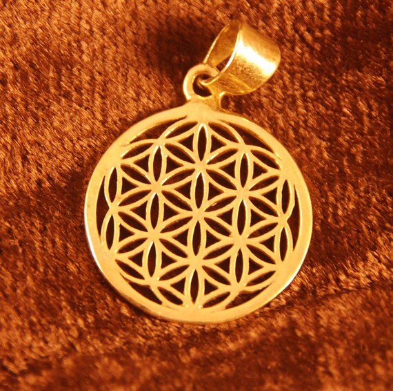 Images Fleur De Charme De Vie Pendentif En Laiton Antique Or Tribal Etsy dernière par