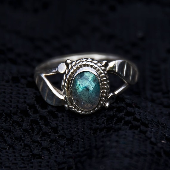 bagues bijoux style bohème ethnique stack knuckle antiquité argenté turquoise