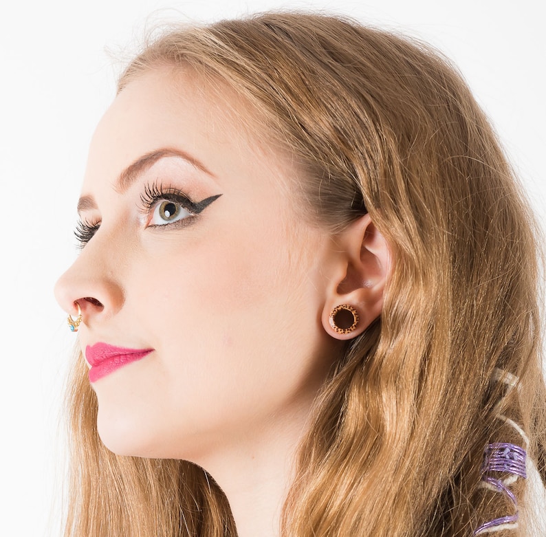 Coconut Wood Ear Plug Tunnels Gauge Earrings Hollow 6g 4g 2g Etsy