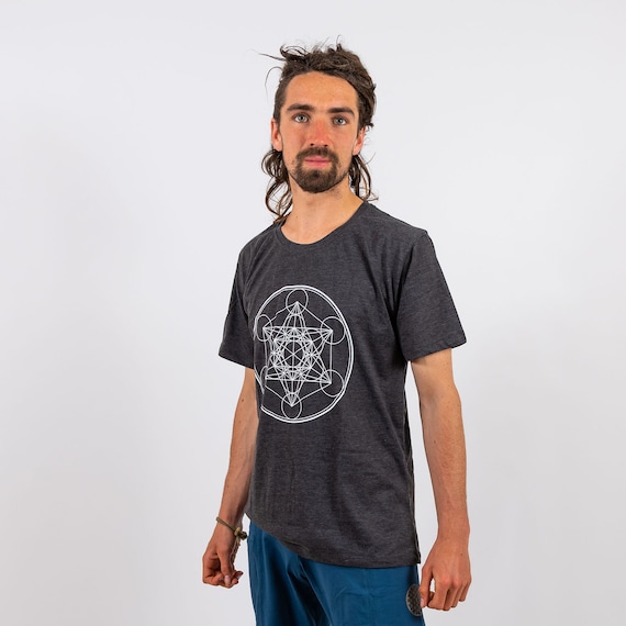 Metatron's Cube T-Shirt: Sacred Geometry Print, Soft Cotton Tee