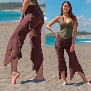 Pointy Pixie Pants: Boho Festival Leggings - Psytrance Tribal Style