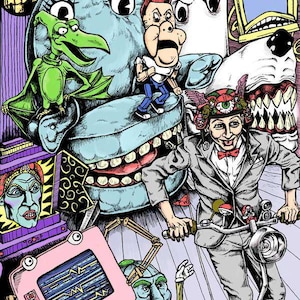 Peewee&#39;s Rage House - art print