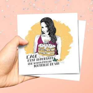 Carte postale Anniversaire postcard 12x12cm