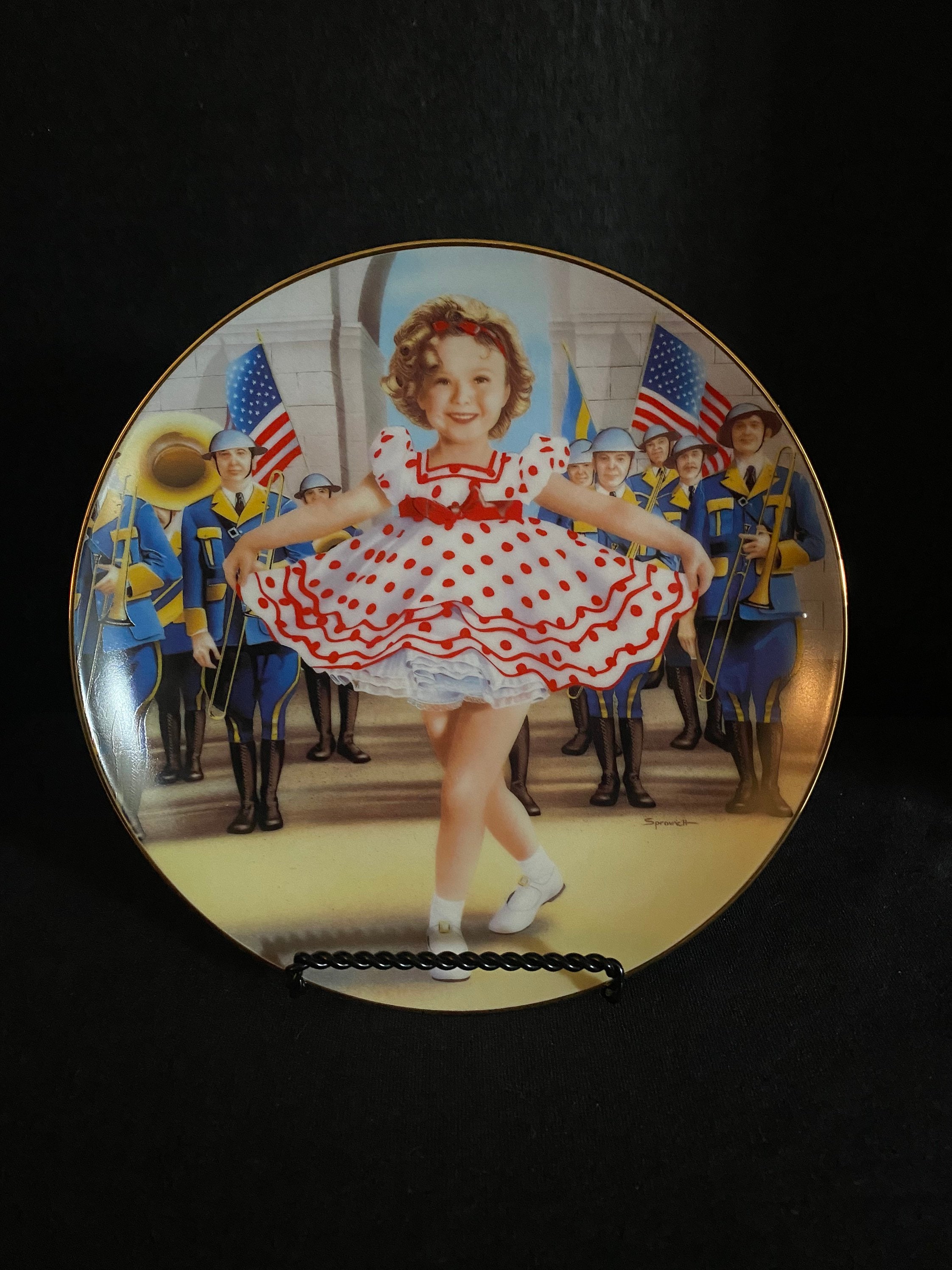 Shirley Temple Collector Plate Stand up and Cheer