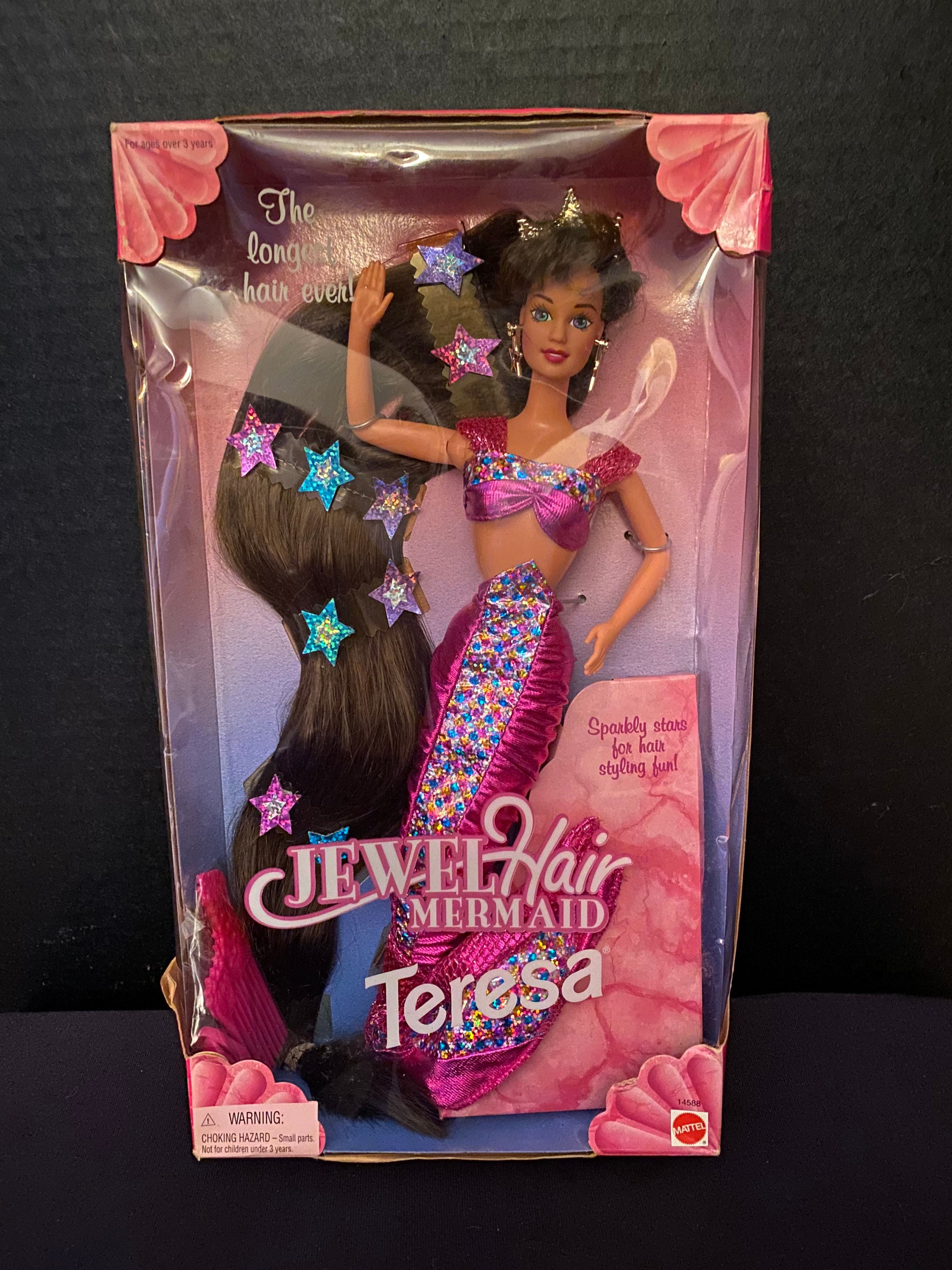 vriendschap peddelen Toepassen 1995 Jewel Hair Mermaid Teresa Barbie Doll - Etsy