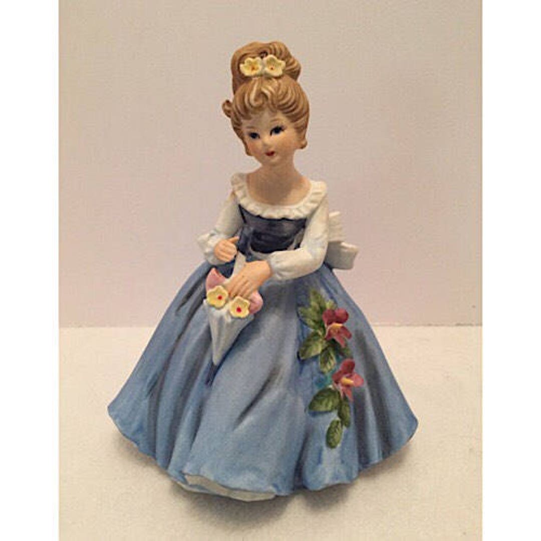 Vintage Giftcraft Porcelain Girl Figurine Etsy