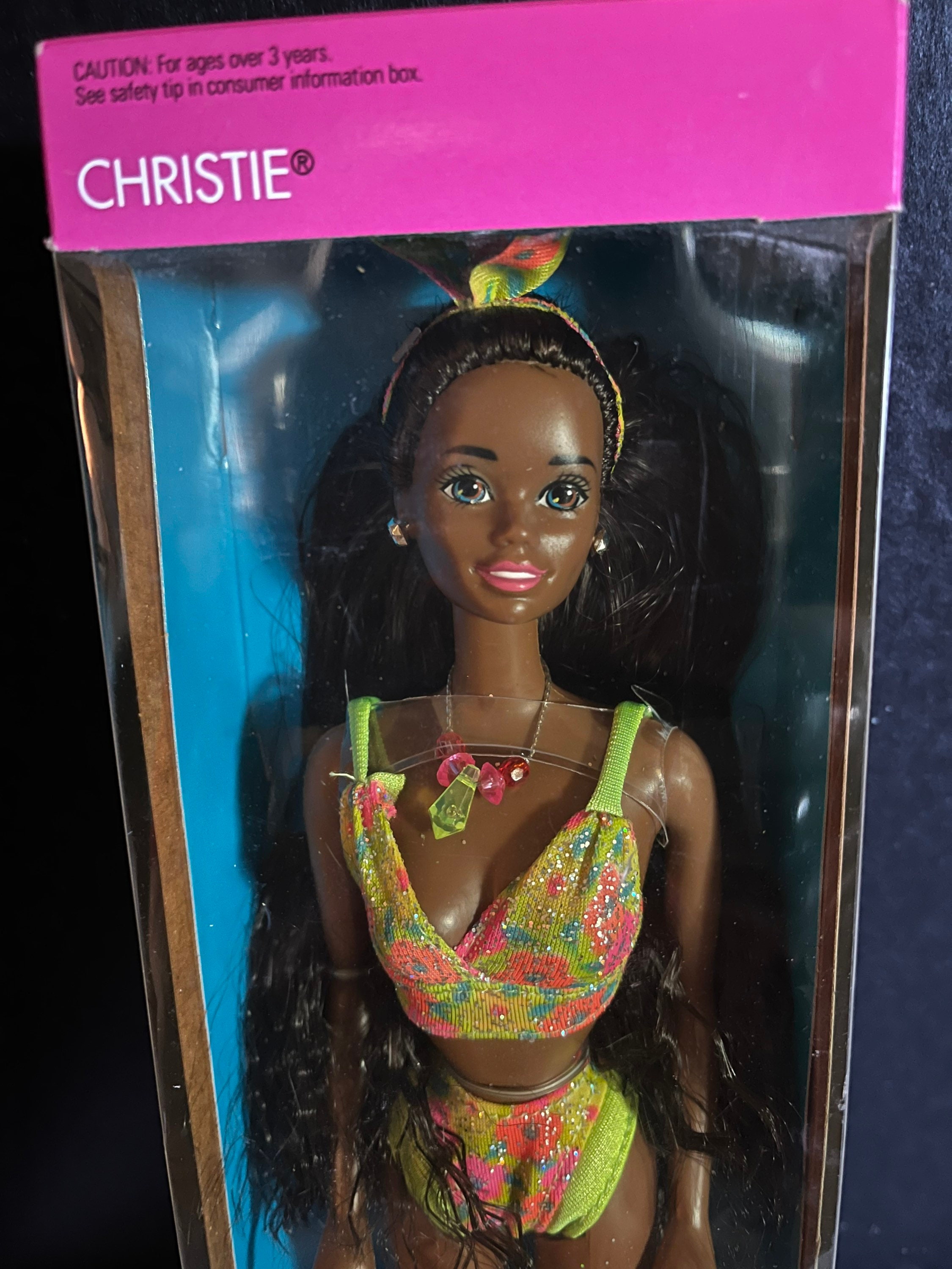 1992 Glitter Beach Barbie Doll-Christie - Etsy 日本