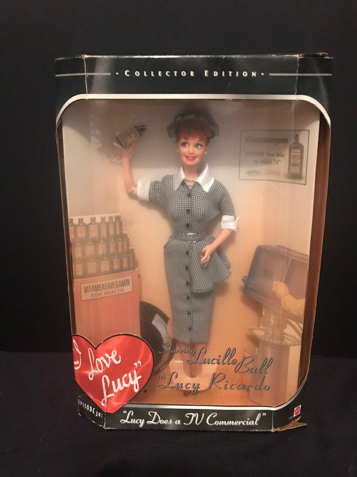 lucy does a tv commercial doll