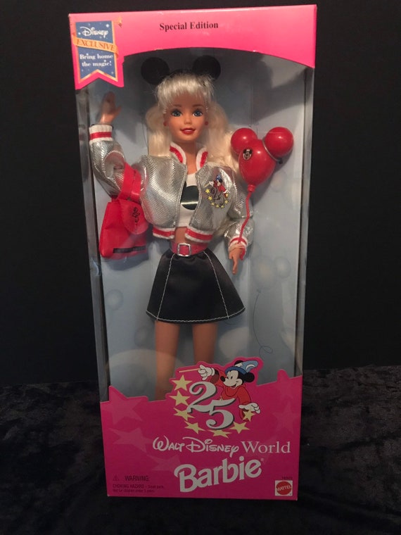 1996 Walt Disney World 25th Anniversary Barbie Doll 