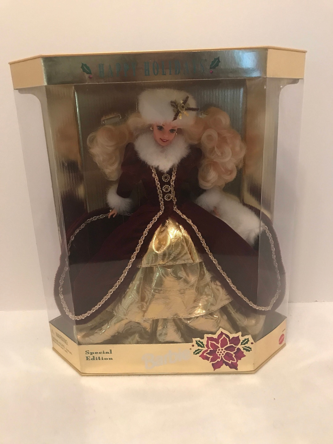 1996 Happy Holidays Barbie Doll - Etsy