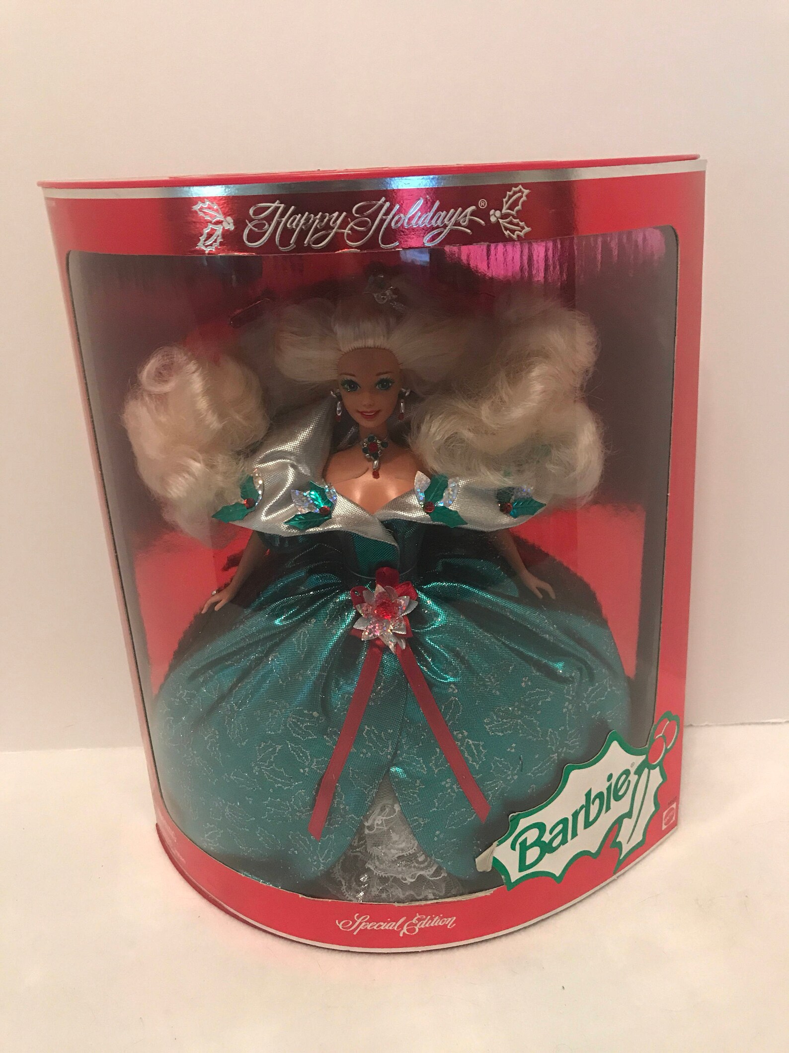 1995 Happy Holidays Barbie Doll - Etsy