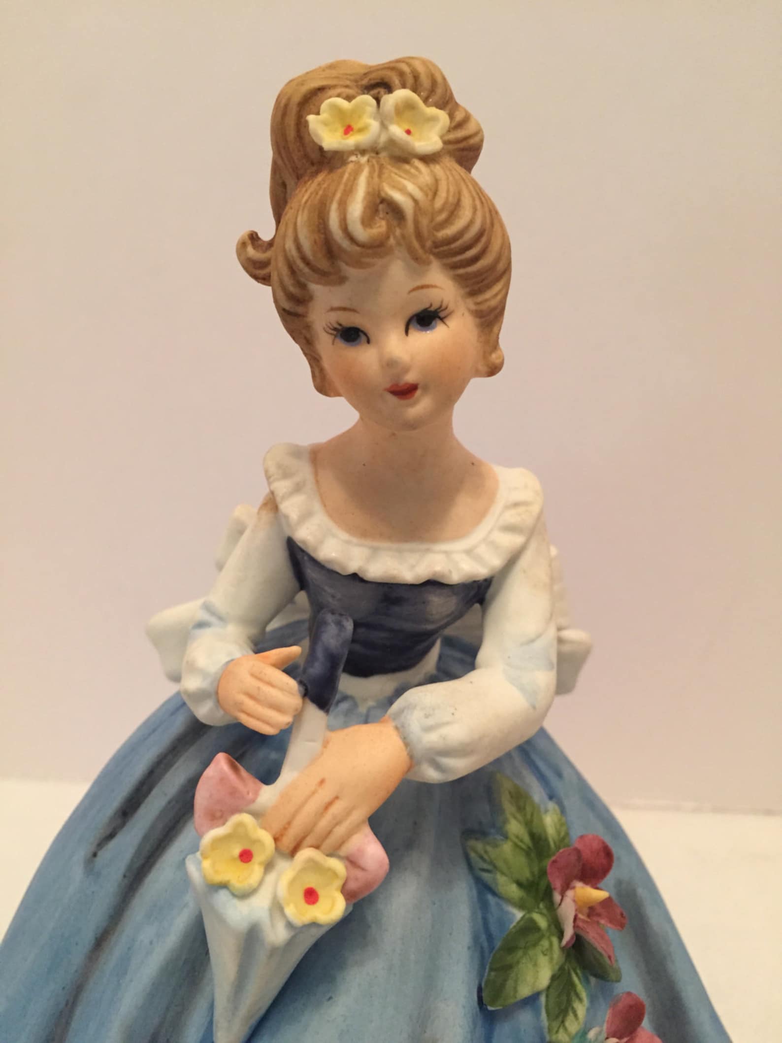 Vintage Giftcraft Porcelain Girl Figurine Etsy