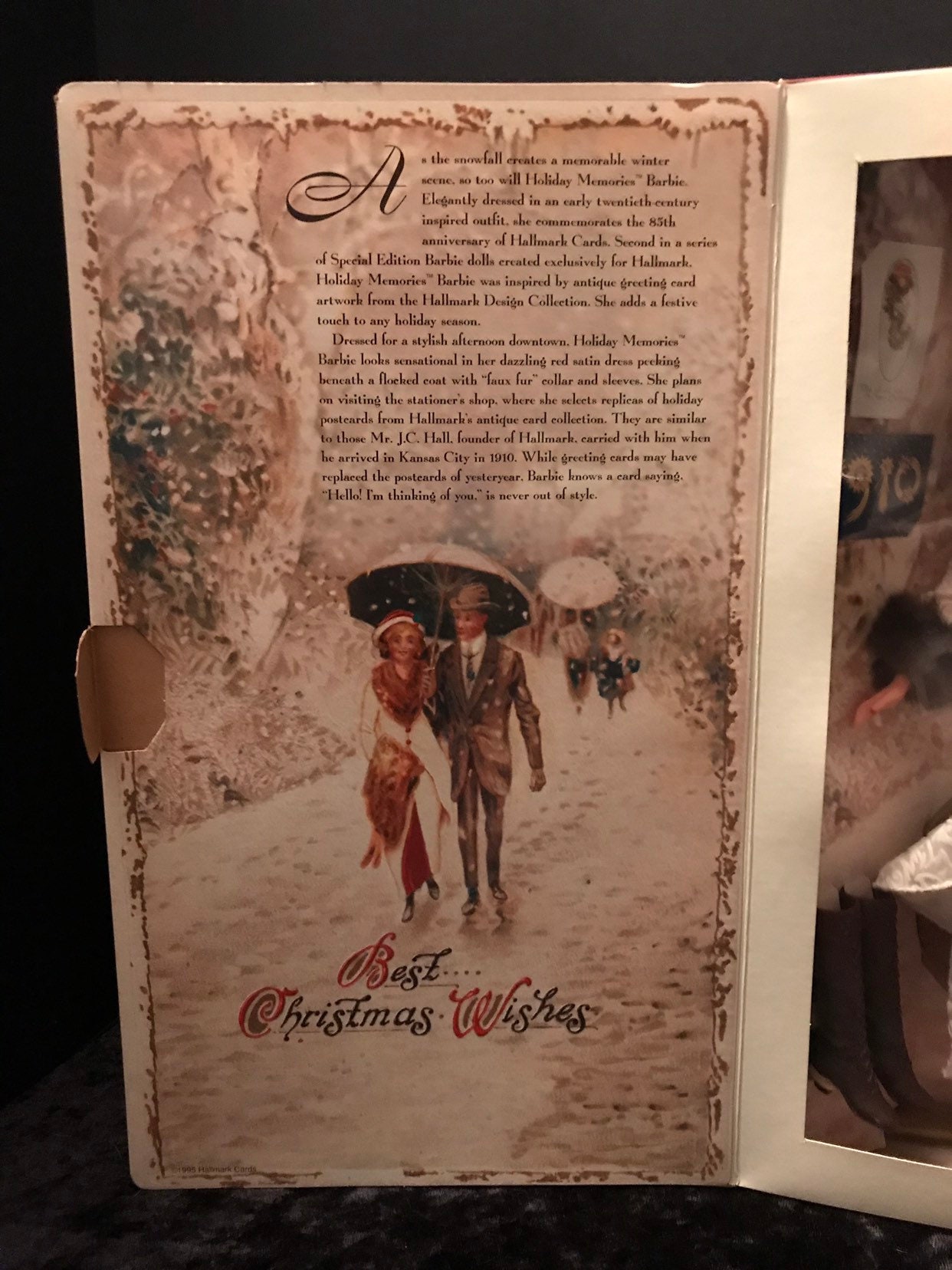 Holiday memories barbie 1995 value sale