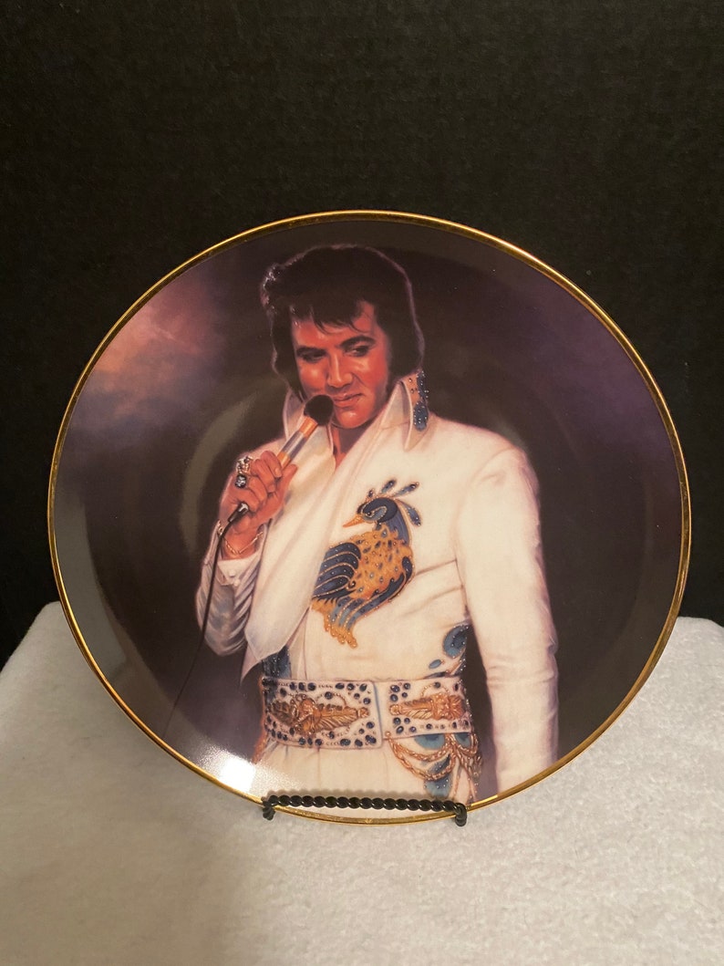 Elvis Presley Collector Plate tenderly Etsy