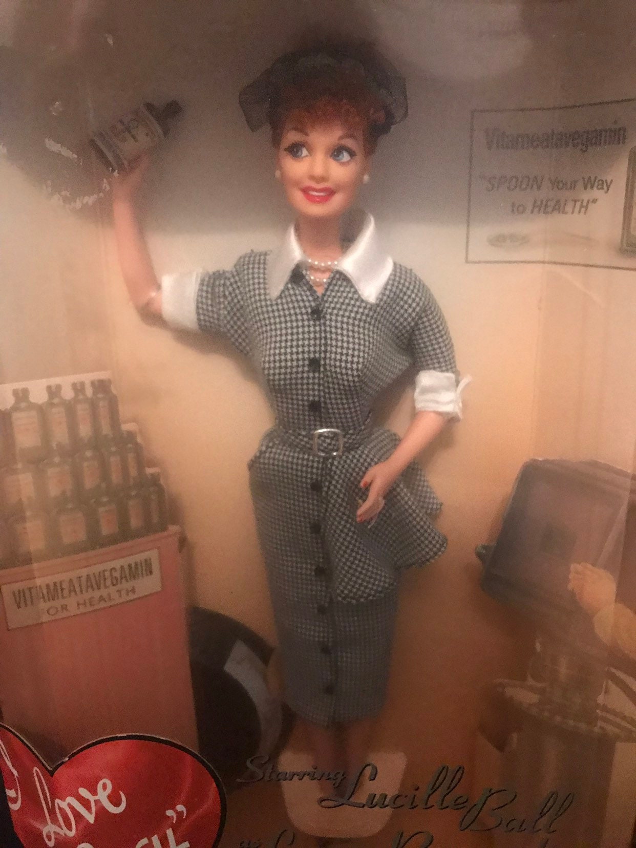lucy does a tv commercial barbie