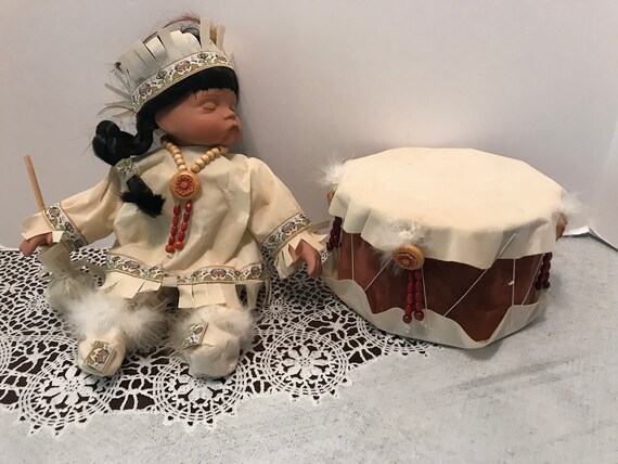 cathay collection native american porcelain doll