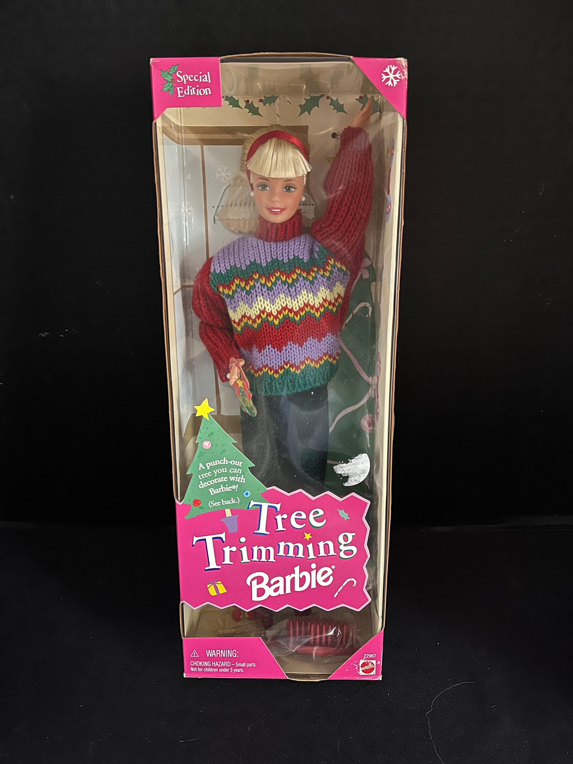 1998 Tree Trimming Barbie Doll Etsy