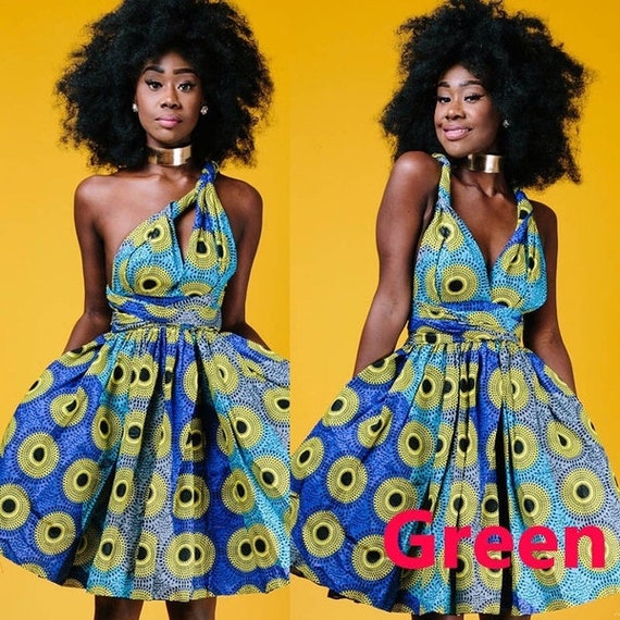 Soldes Robe Wax Courte En Stock