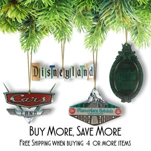 Disneyland Resort Attraction Sign Ornaments (Mix & Match your Favorites)