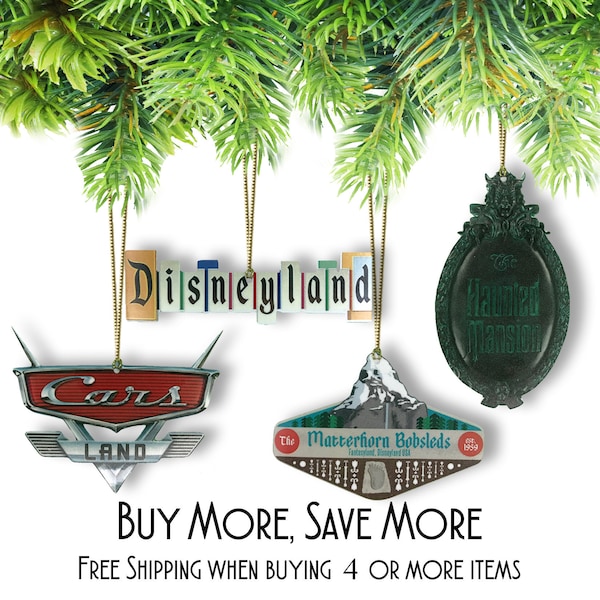 Disneyland Resort Attraction Sign Ornaments (Mix & Match your Favorites)