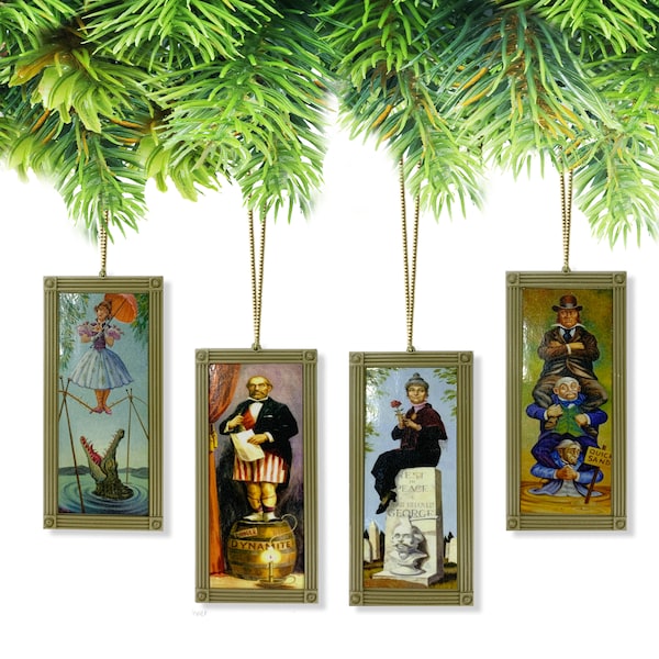 Haunted Mansion Stretching Portrait Halloween Ornaments-Set de (4) (Elige entre cinco opciones diferentes) (Disney)