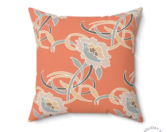 Golden Girls Throw Pillow: Floral Lattice 80s Sitcom Decor