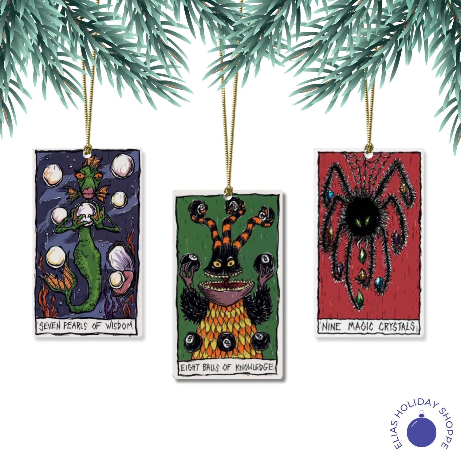 Haunted Mansion Holiday Tarot Ornaments – Madame Leota Christmas