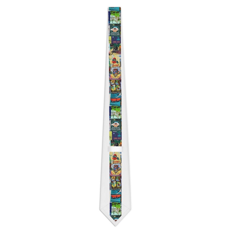 Disneyland Vintage Attraction Poster Necktie