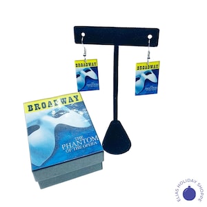 Broadway Program Earrings | Musical Theatre Jewelry Gift for Stage Lovers & Performers