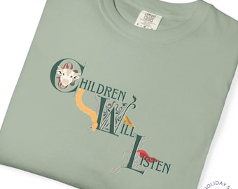 Into the Woods Musical Shirt | Children Will Listen Sondheim Tee | Broadway Theatre Fan Gift | Comfort Colors Garment-Dyed Unisex Shirt