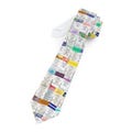 Disney Theme Parks Fastpass Necktie