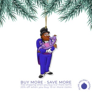 Dreamfinder and Figment Flat Ornament (Celebrating 40 years of Walt Disney World&#39;s Epcot Center)