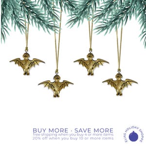 Haunted Mansion Bat Stanchion Mini Ornaments-Set of (4) (Disney)