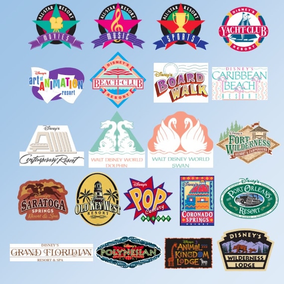 Walt Disney World Hotel Ornaments, Choose From All WDW Resorts