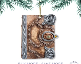 Hocus Pocus Spell Book Ornament – Sanderson Sisters Halloween Decor – Disney Halloween Fan Gift