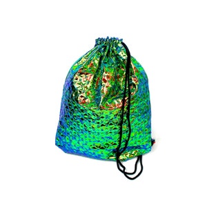 Mermaid Shape Turquoise Gym Bag hannisch image 4